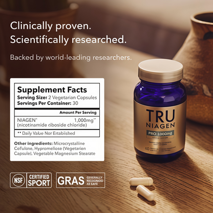 Tru Niagen@ Pro 1,000mg